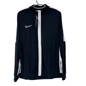 Nike Jacket Mens Large Black White Dri-FIT Academy Full Zip Soccer DR1681-010